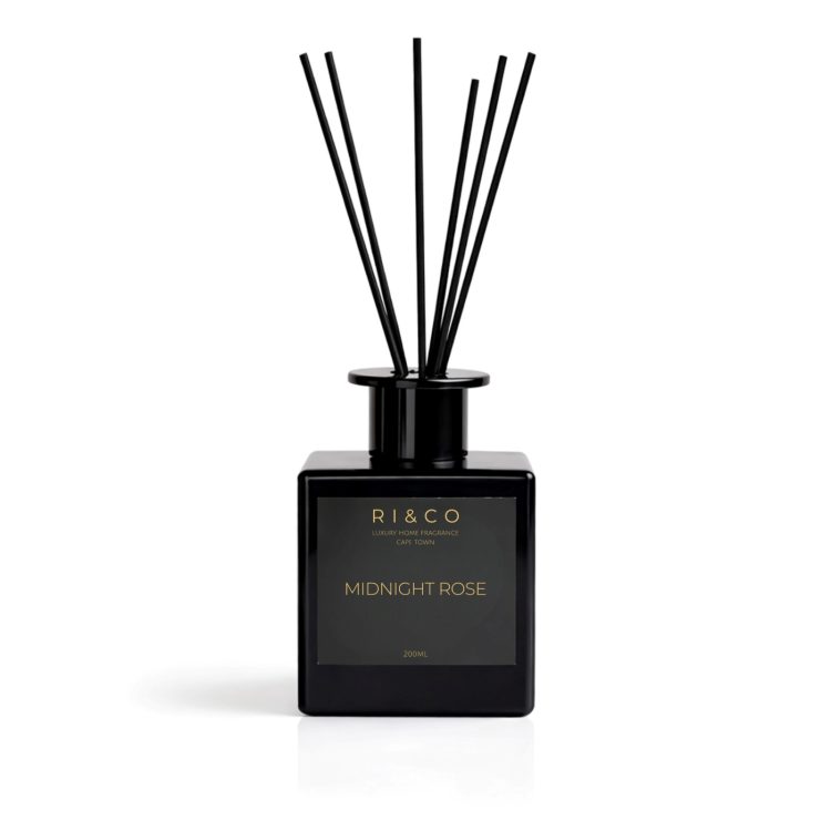 Midnight Rose reed diffuser by riandco luxury candles